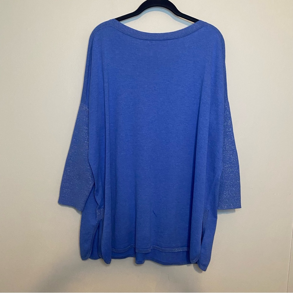 LILLY PULITZER Cobo Boatneck Sweater Heathered Crew Blue Coastal Shell Stripe L - Picture 8 of 13